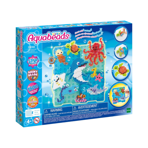 35046 Aquabeads Ocean Splash Scene animali del mare - pesci-