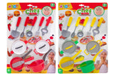 Globo - wToys - Set La mia cucina. Pentoline e posate, in 2 colori casuali