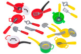Globo - wToys - Set La mia cucina. Pentoline e posate, in 2 colori casuali
