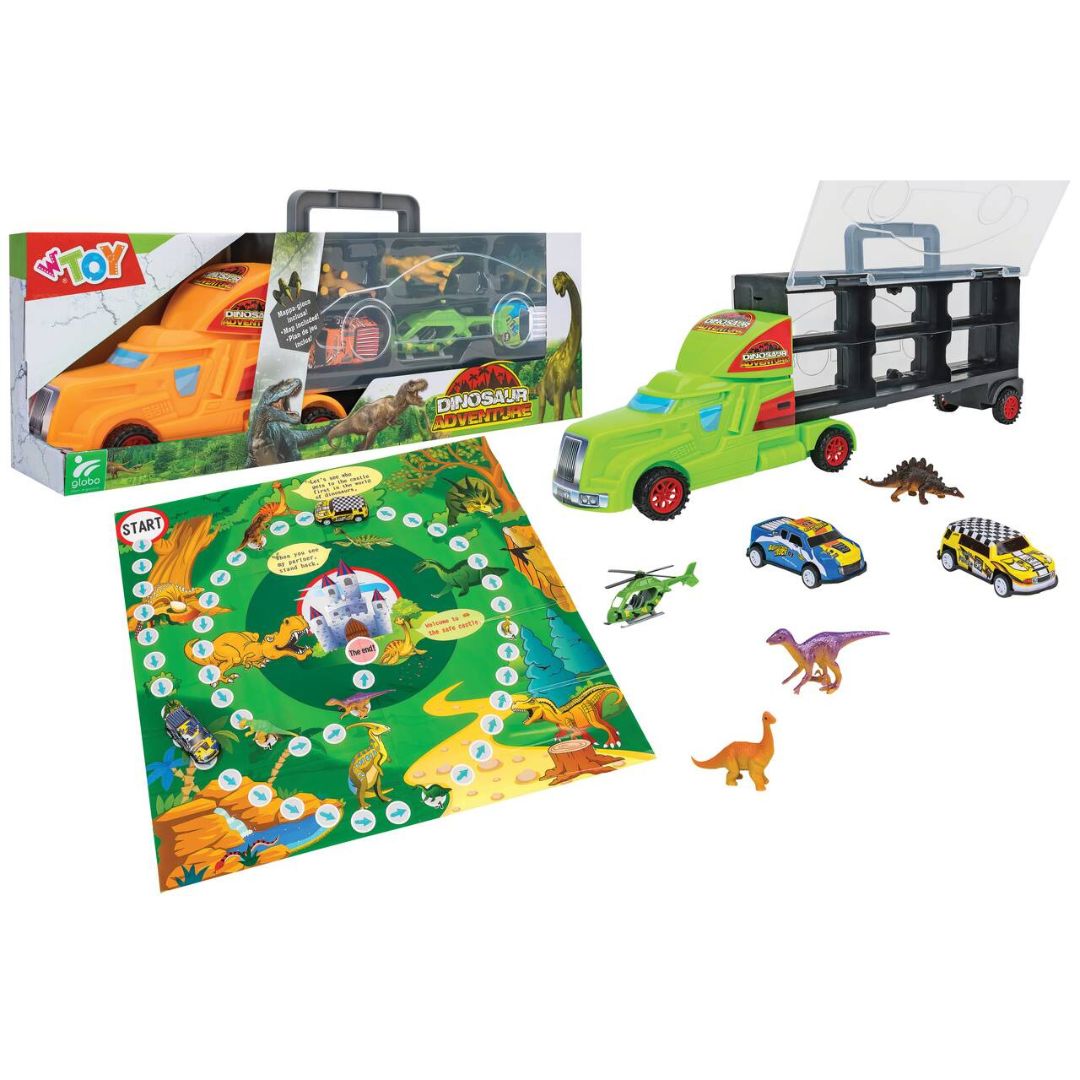 40986 WToy - Bisarca dei dinosauri - con veicoli e dinosauri + mappa