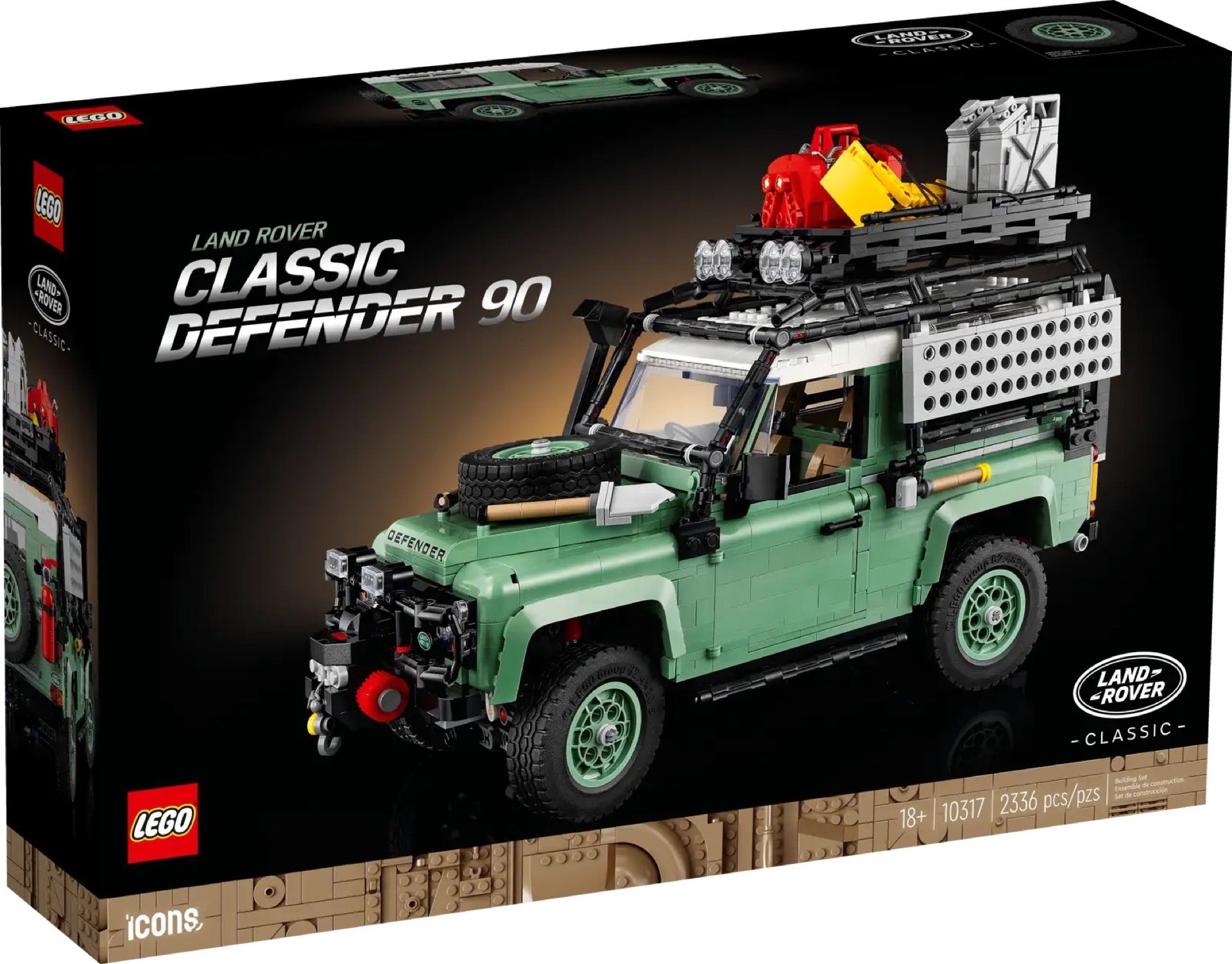 Lego icons 10317 land rover classic defender 90