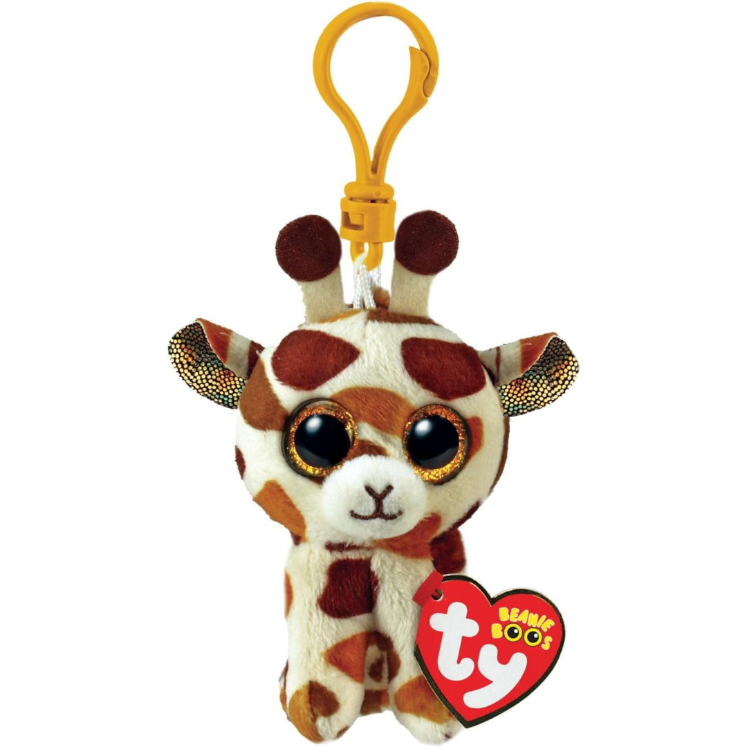 T35257 TY Beanie Boos Clips Peluche portachiavi morbido 12cm Stilts - Giraffa