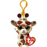 T35257 TY Beanie Boos Clips Peluche portachiavi morbido 12cm Stilts - Giraffa