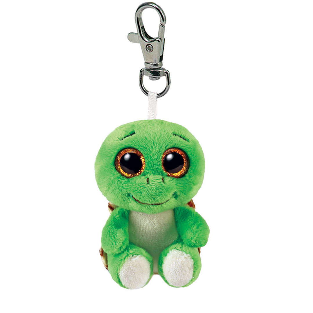 T35250 TY Beanie Boos Clips Peluche portachiavi mordido 12 cm Turbo - Tartaruga