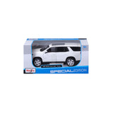 10-n31533 Bburago Maisto - 2021 Chevy Tahoe Bianca scala 1:26