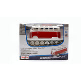 39956 Bburago Model kit - Volkswagen Van "Samba", rosso - Scala 1:24