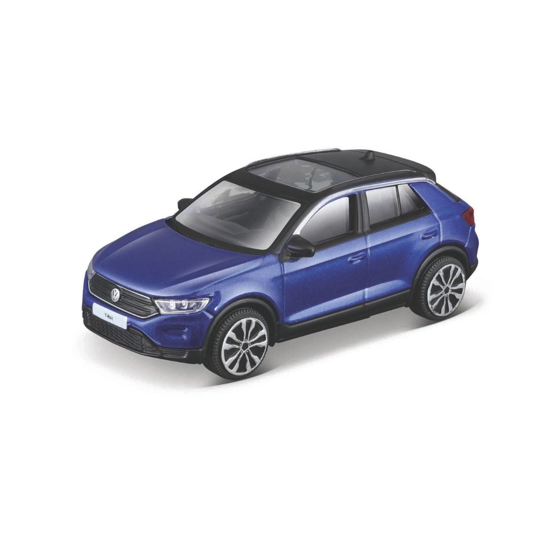 18-30455 Bburago Street Fire - Volkswagen T-Roc (2021), blu - 1:43