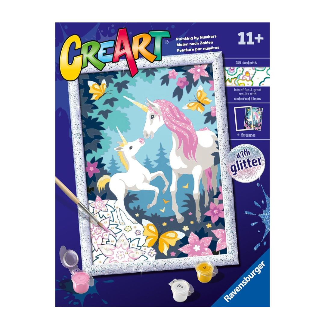 23944 Ravensburger: CreArt - Unicorni glitter - Serie D Classic