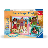 04102 Ravensburger - Vaiana 2 - Puzzle 3x49 pezzi