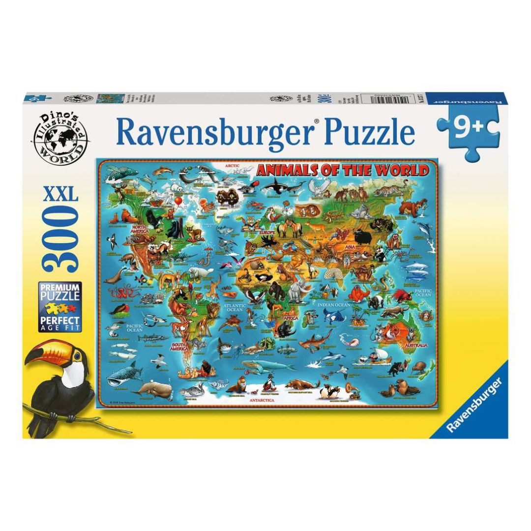 13257 Ravensburger - Animali del mondo - Puzzle XXL - 300 pezzi