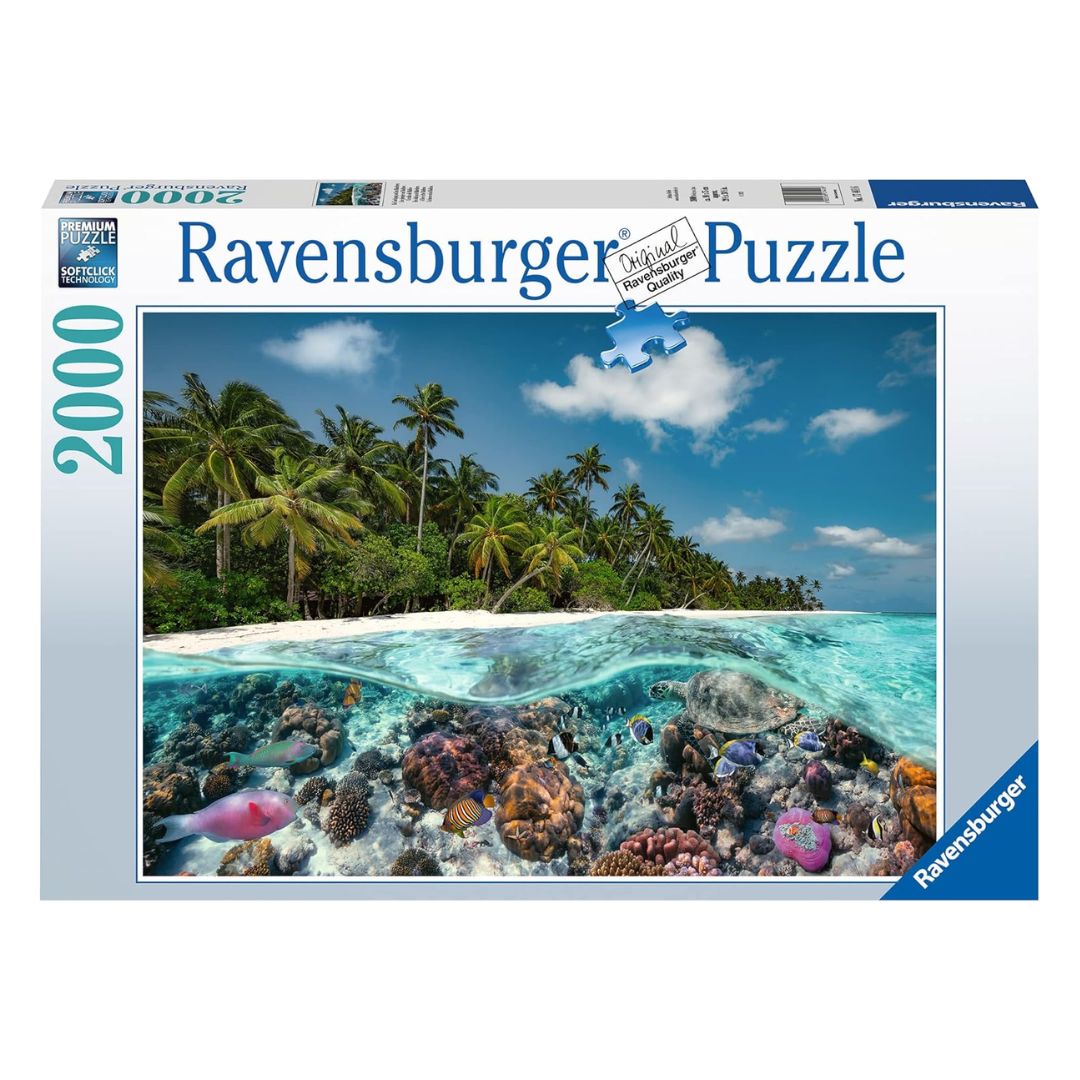 17441 Ravensburger - Un tuffo alle Maldive - Puzzle 2000 pezzi