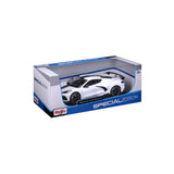 31455 WT Bburago Maisto - Chevrolet Corvette Stingray Coupé, bianca - 1:18