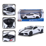 31455 WT Bburago Maisto - Chevrolet Corvette Stingray Coupé, bianca - 1:18