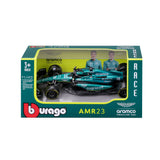 *18-38190S Bburago Race - Aston Martin AMR23 #18 (Stroll) - Scala 1:43