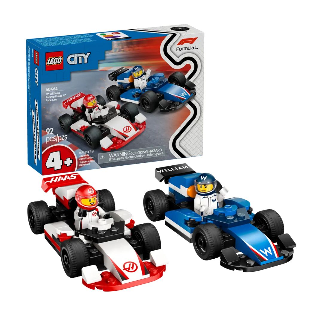 60464 LEGO City Formula 1 - Monoposto Williams Racing e Haas F1