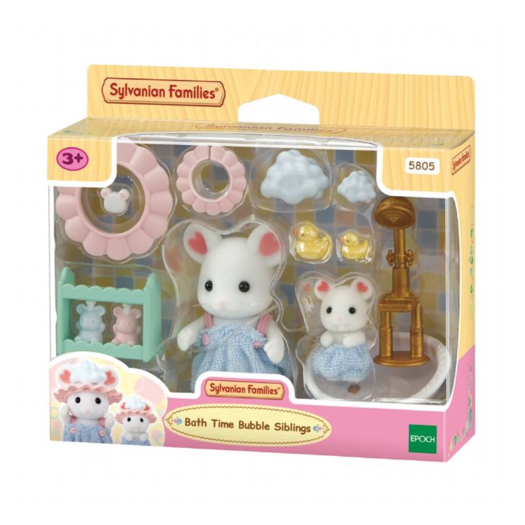 5805 Sylvanian Families - Ora del bagno: fratelli Topino Marshmallow