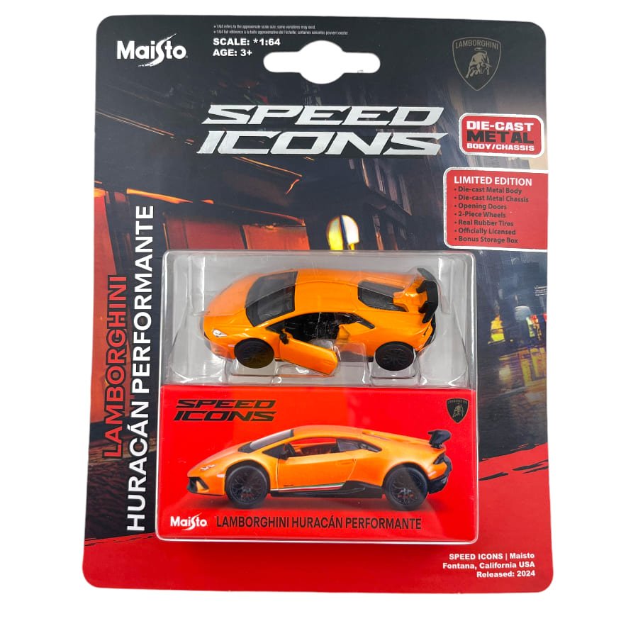 15705 Bburago Maisto - Speed Icon: Lamborghini Huracan Performante, aranc - 1:64
