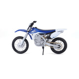 20-13021 Bburago Maisto - Yamaha YZ450F, blu e bianca - Scala 1:12