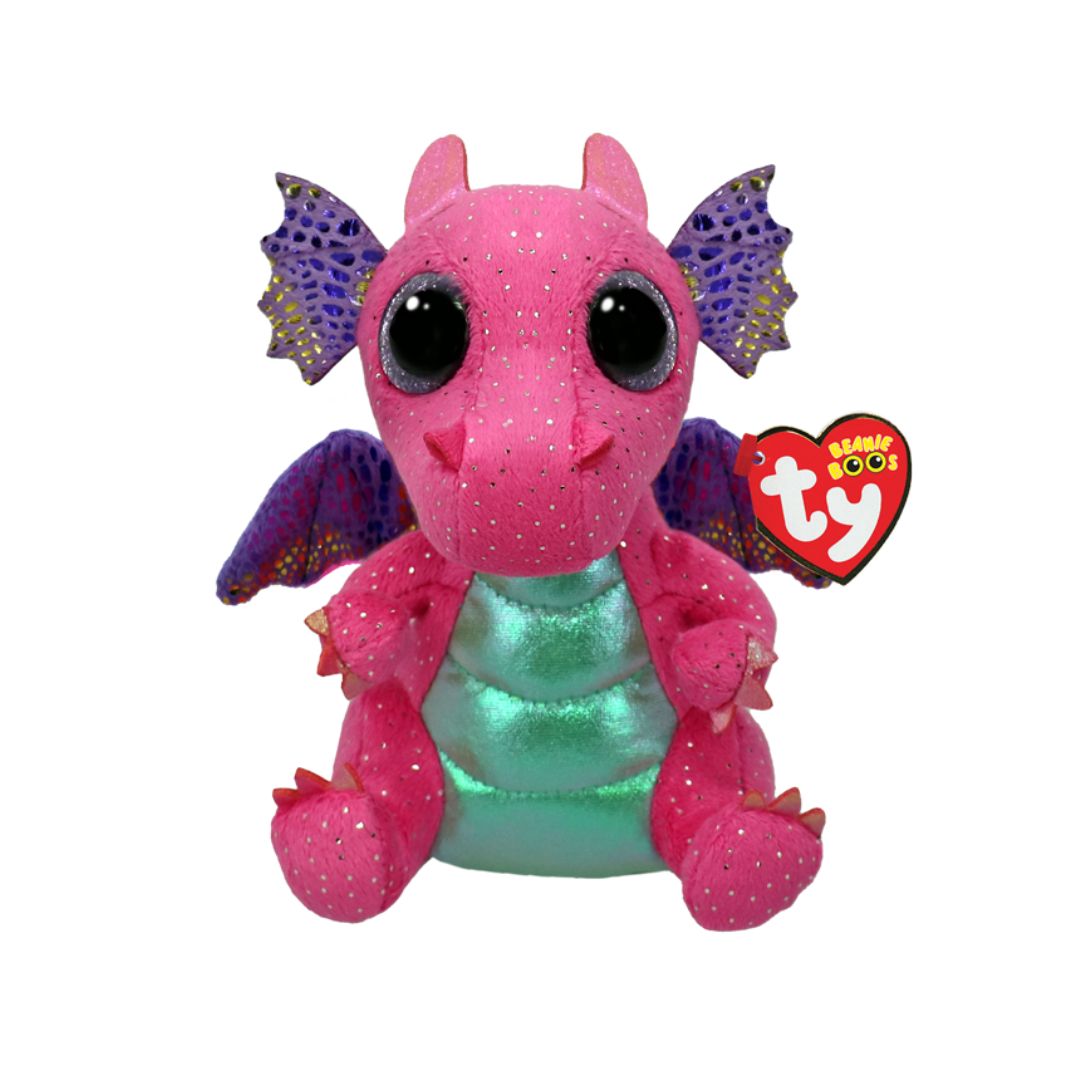T37361 Ty - Beanie Boos - Peluche Draghetto rosa - Spitfire (15 cm)
