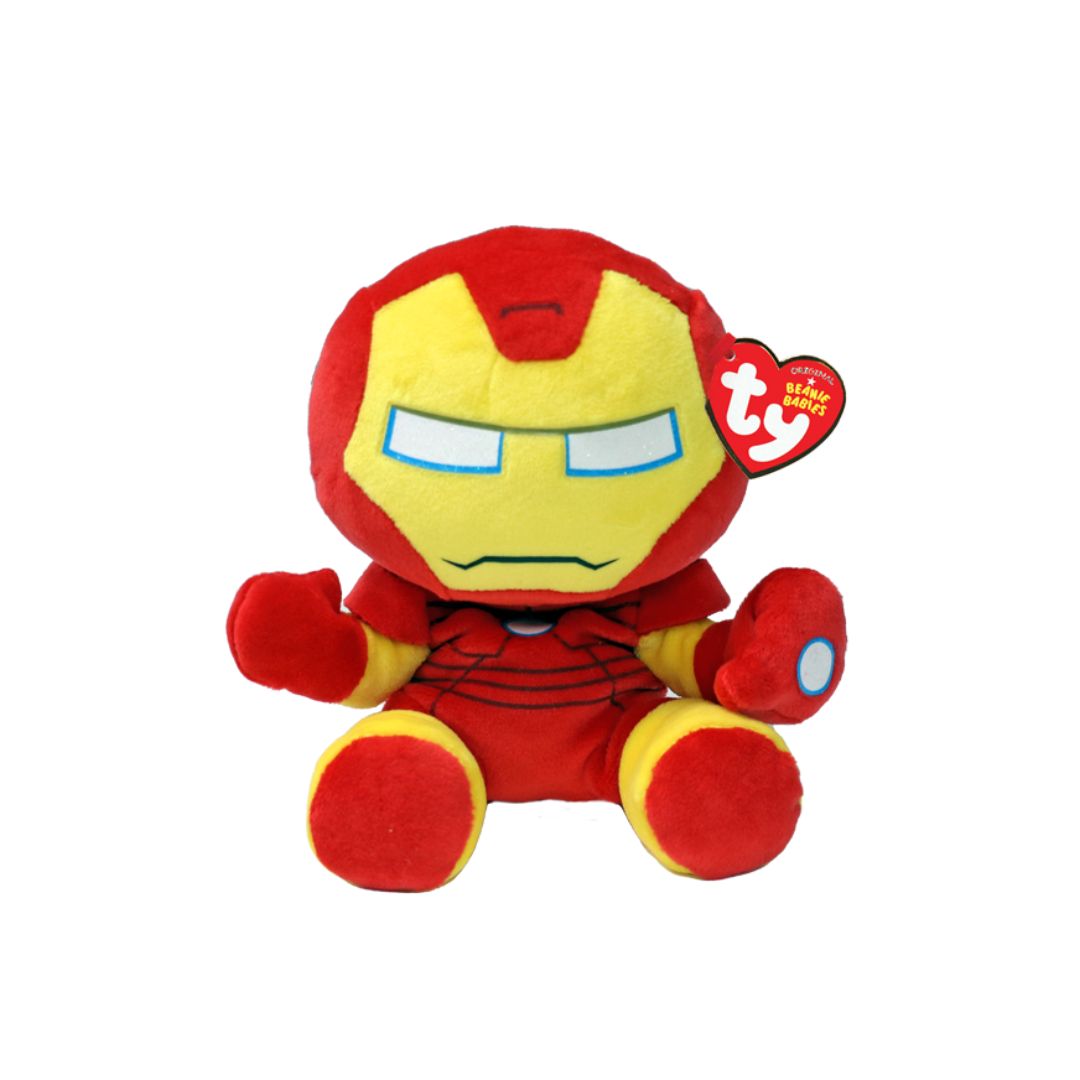 T44005 Ty - Beanie Babies Marvel - Peluche Iron Man (20 cm)