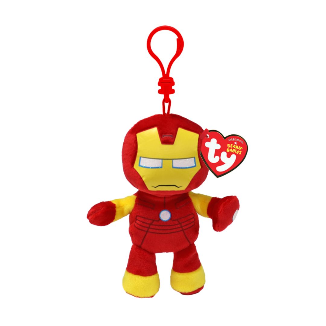 T34007 Ty - Marvel - Portachiavi Peluche Iron Man