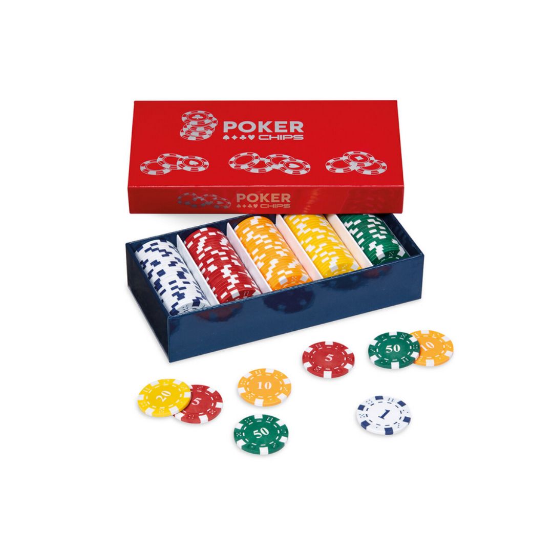 003480 Dal Negro - Set Poker 125 Fiches Gioco per Poker, Blackjack e Roulette