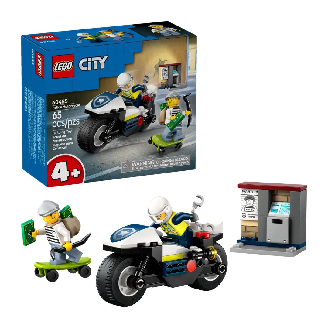 60455 LEGO City - Inseguimento della moto della Polizia