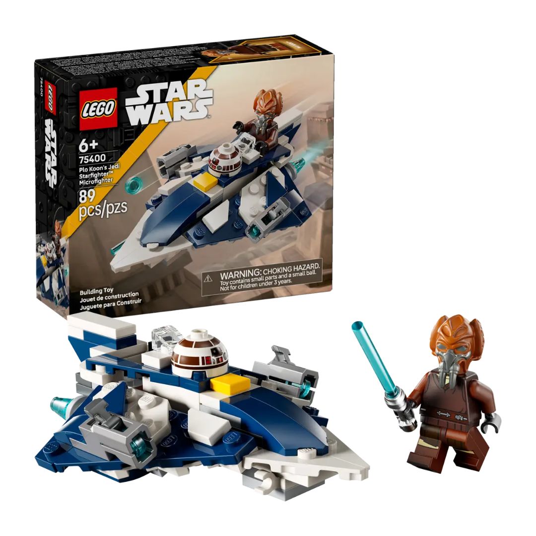75400 LEGO Star Wars - Microfighter Jedi Starfighter di Plo Koon