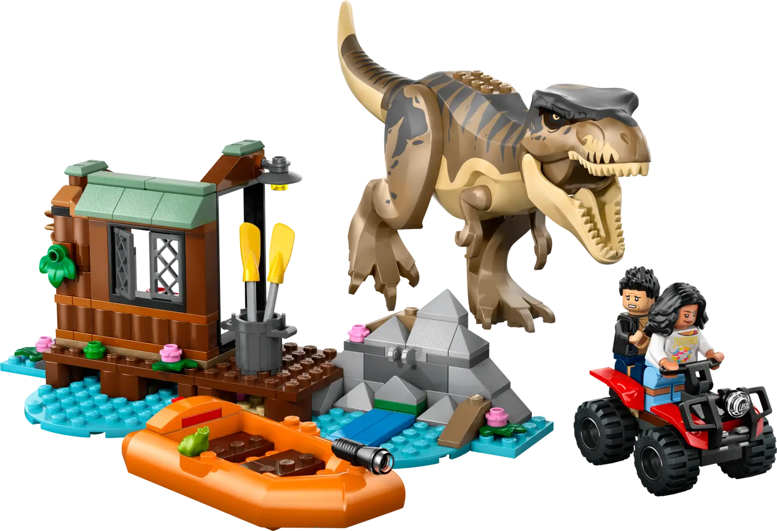 76975 LEGO Jurassic World -Fuga sul fiume dal T. rex