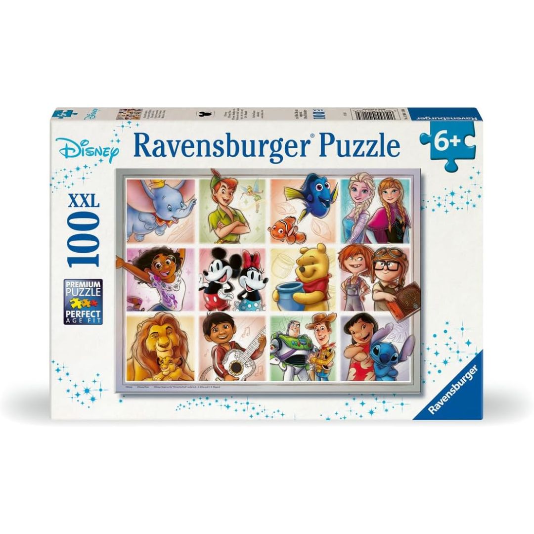 04118 Ravensburger - Personaggi Disney - Puzzle XXL - 100 pezzi
