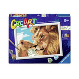 23976 Ravensburger CreArt - Leone e cucciolo - Serie D