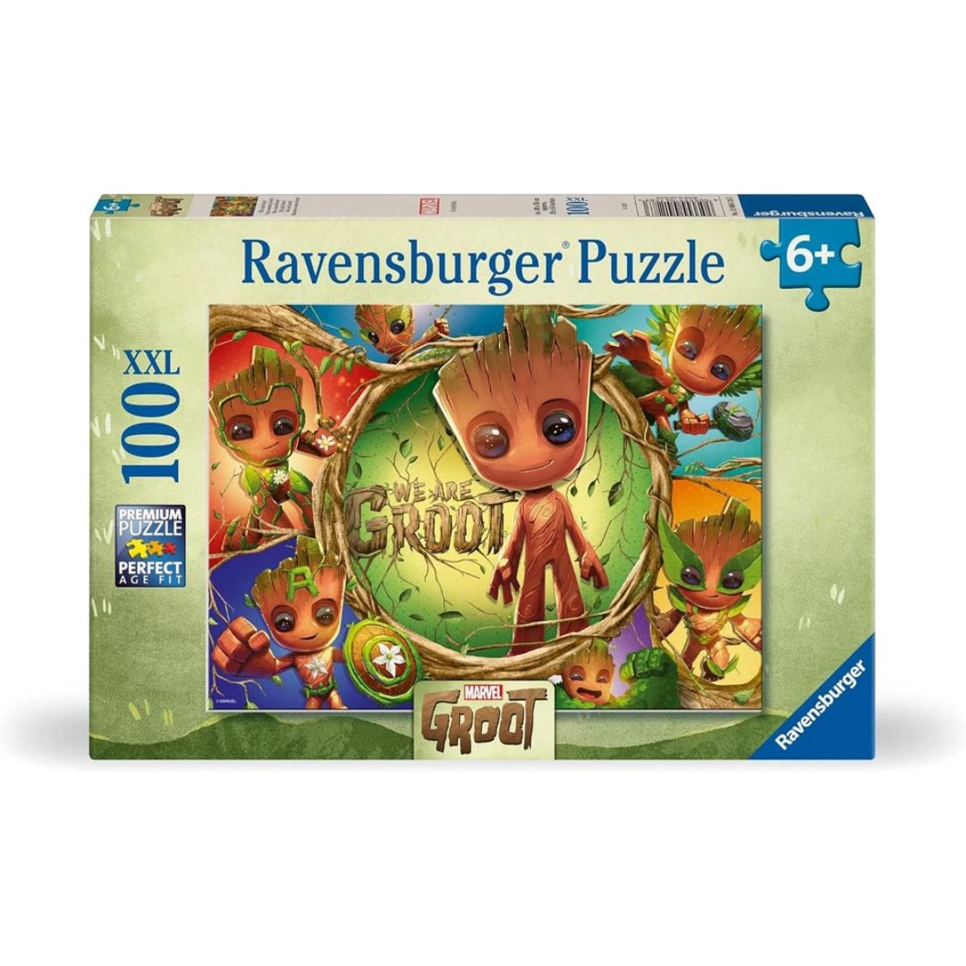 04128 Ravensburger - Marvel: Groot - Puzzle XXL - 100 pezzi