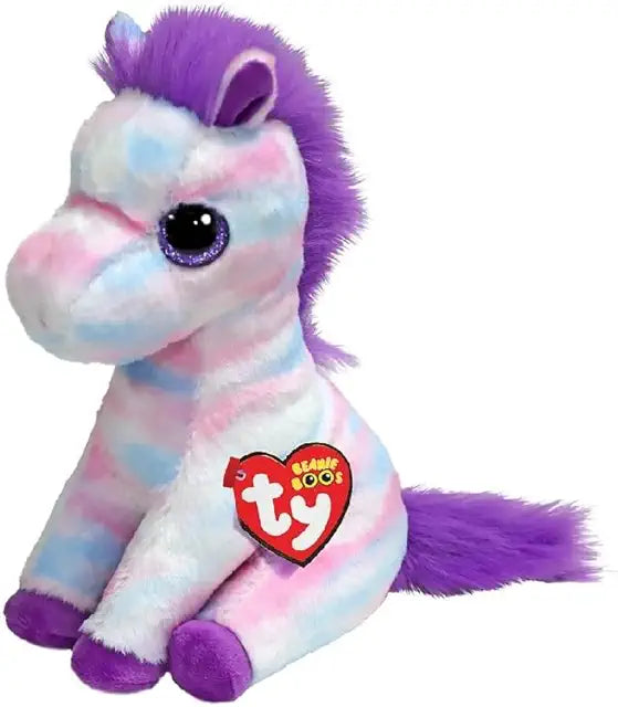 T37378 TY BEANIE BOOS Hayden il Cavallo 15 cm Peluche con Occhi Grandi Viola