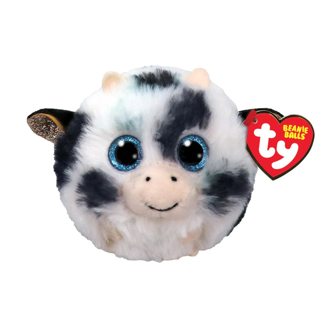 T42556 Ty - Puffies - Pallina peluche mucca - Moophy