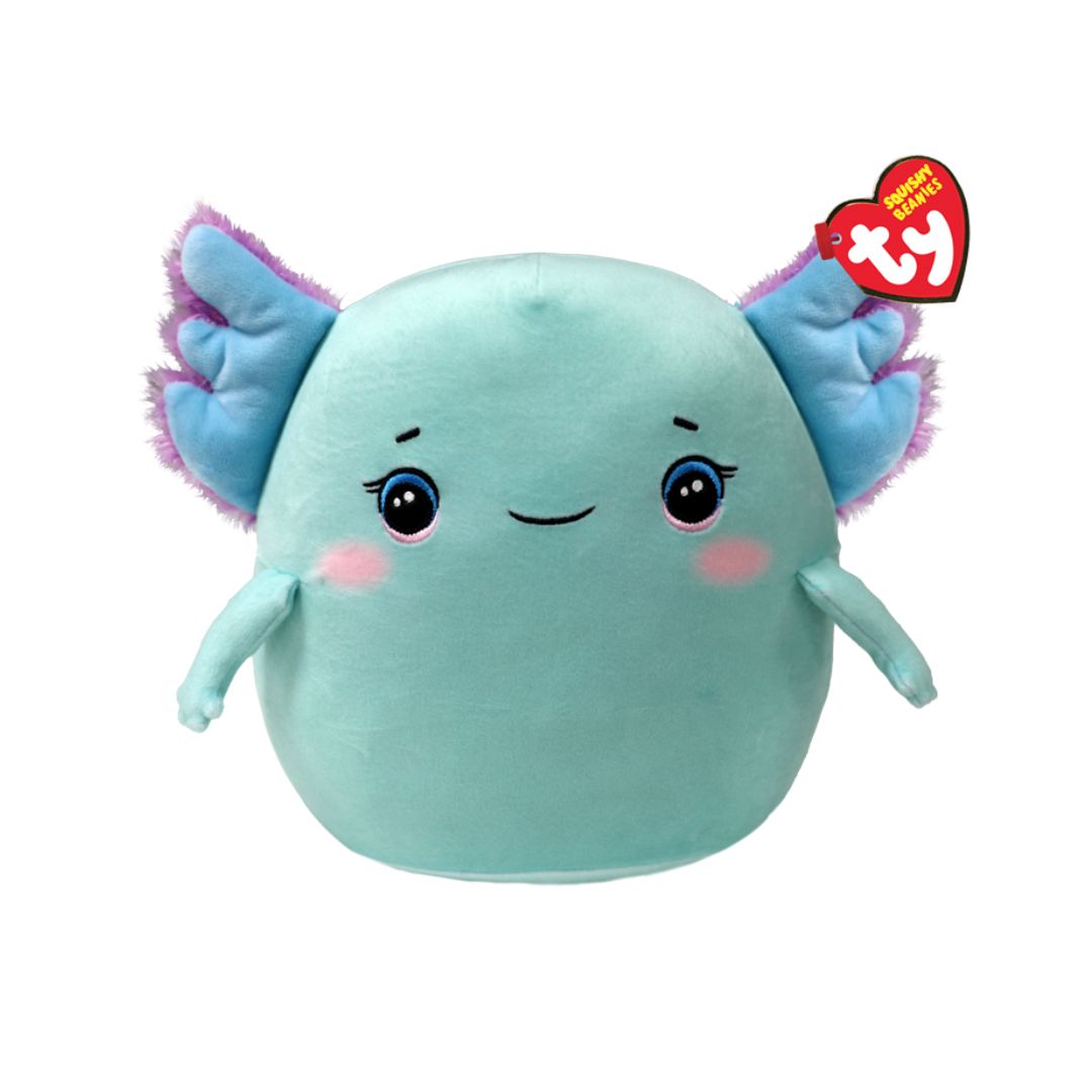 T39394 Ty - Squish a Boos - Cuscino peluche axolotl - Charlie (22 cm)