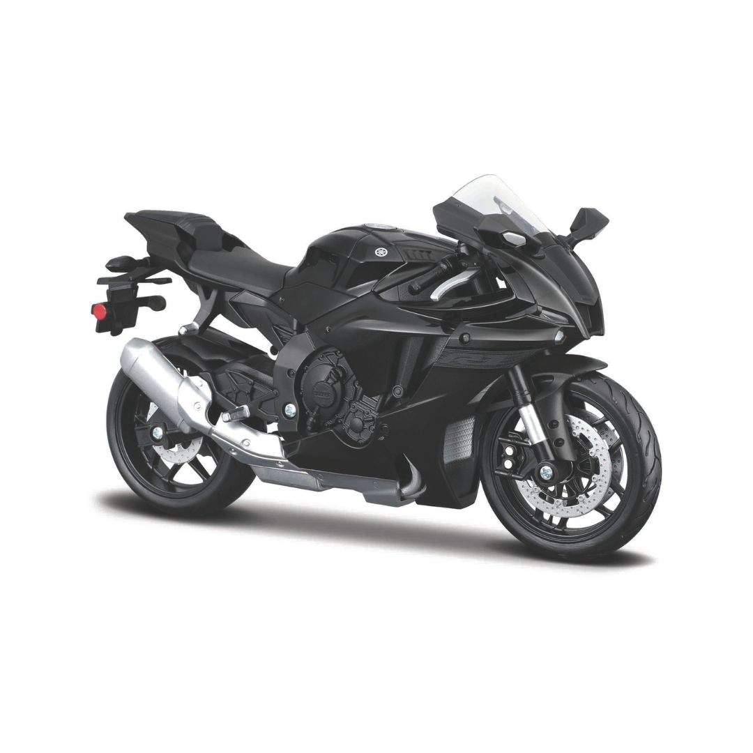 32723 Bburago Maisto -Yamaha YZF-R1 (2021), nera con cavalletto - 1:12
