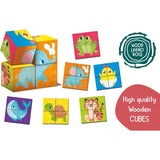 98347 Lisciani - Giochi Montessori: Cubi e puzzle 2in1