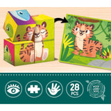98347 Lisciani - Giochi Montessori: Cubi e puzzle 2in1