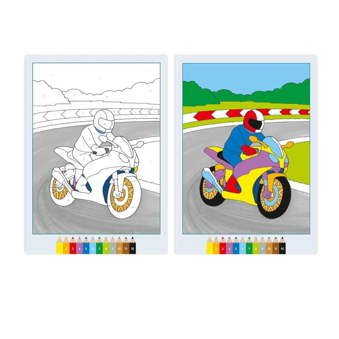 96004 Ravensburger: CreArt - Ruggenti veicoli - Libro da colorare