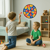 Globo 40867 Gioco Bersaglio di Stoffa Ø 35 cm con 2 Palline e 2 Freccette