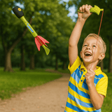 Globo 42720 Razzo con Luci, Fischio ed Elastico B/O, 2 Colori Assortiti