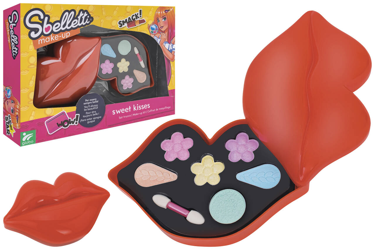 Globo 38128 Cofanetto Trucchi a Forma di Bocca Set Make-up Giocattolo