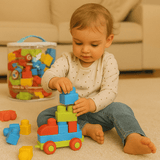 Globo 05626 Costruzioni Morbide 25 Pezzi in Sacca Sicure, Colorate e Lavabili