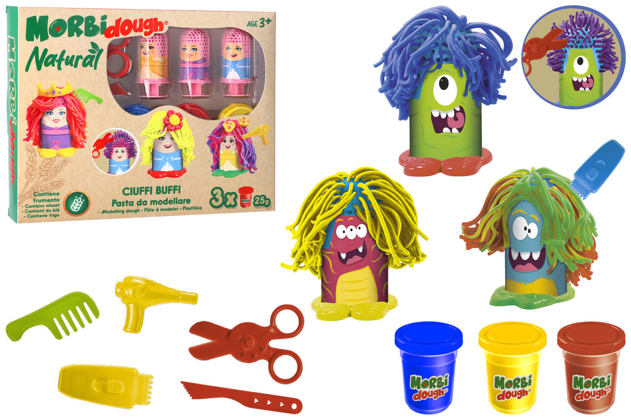 Globo 42638 Morbidough Set Cresci Capelli Pasta da Modellare+ Accessori assortit