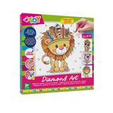 Globo 42808 kit Diamond Painting con Canvas 20x20 cm diamantini