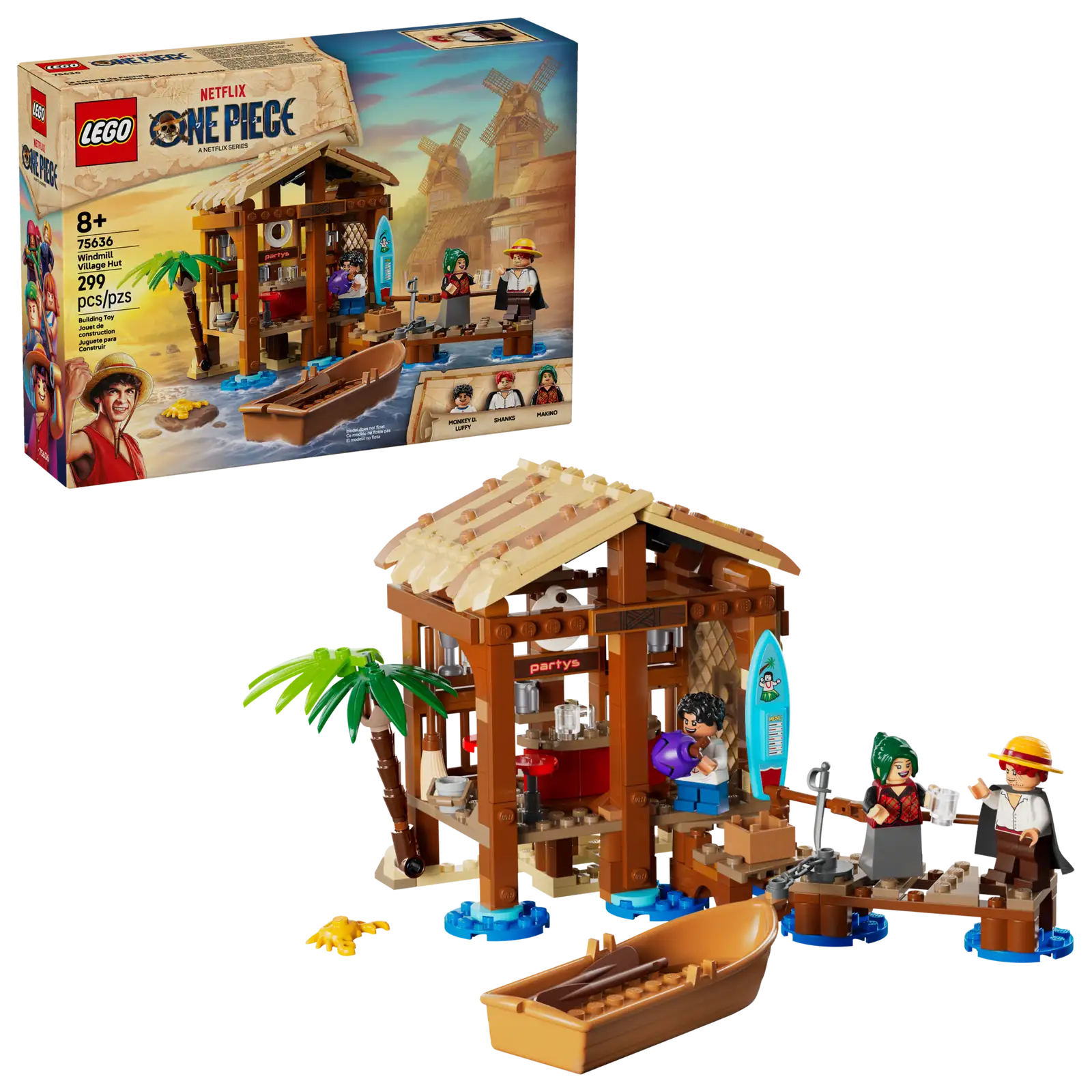 75636 LEGO ONE PIECE La capanna del Villaggio Foosha