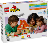 10459 Lego DUPLO Bluey Casa della Famiglia di Bluey con gioco di memoria