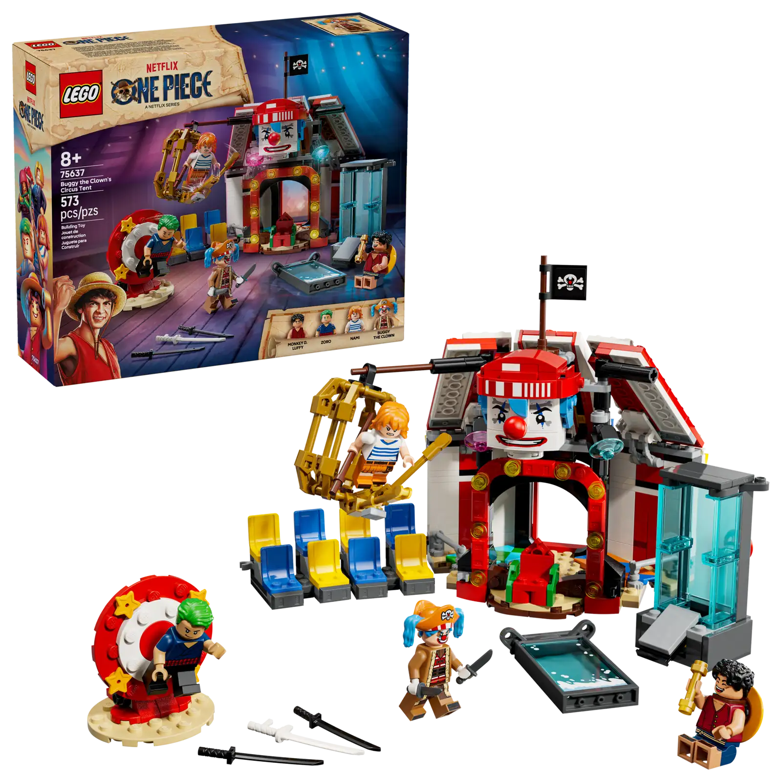 75637 LEGO ONE PIECE La tenda del circo di Bagy il Clown