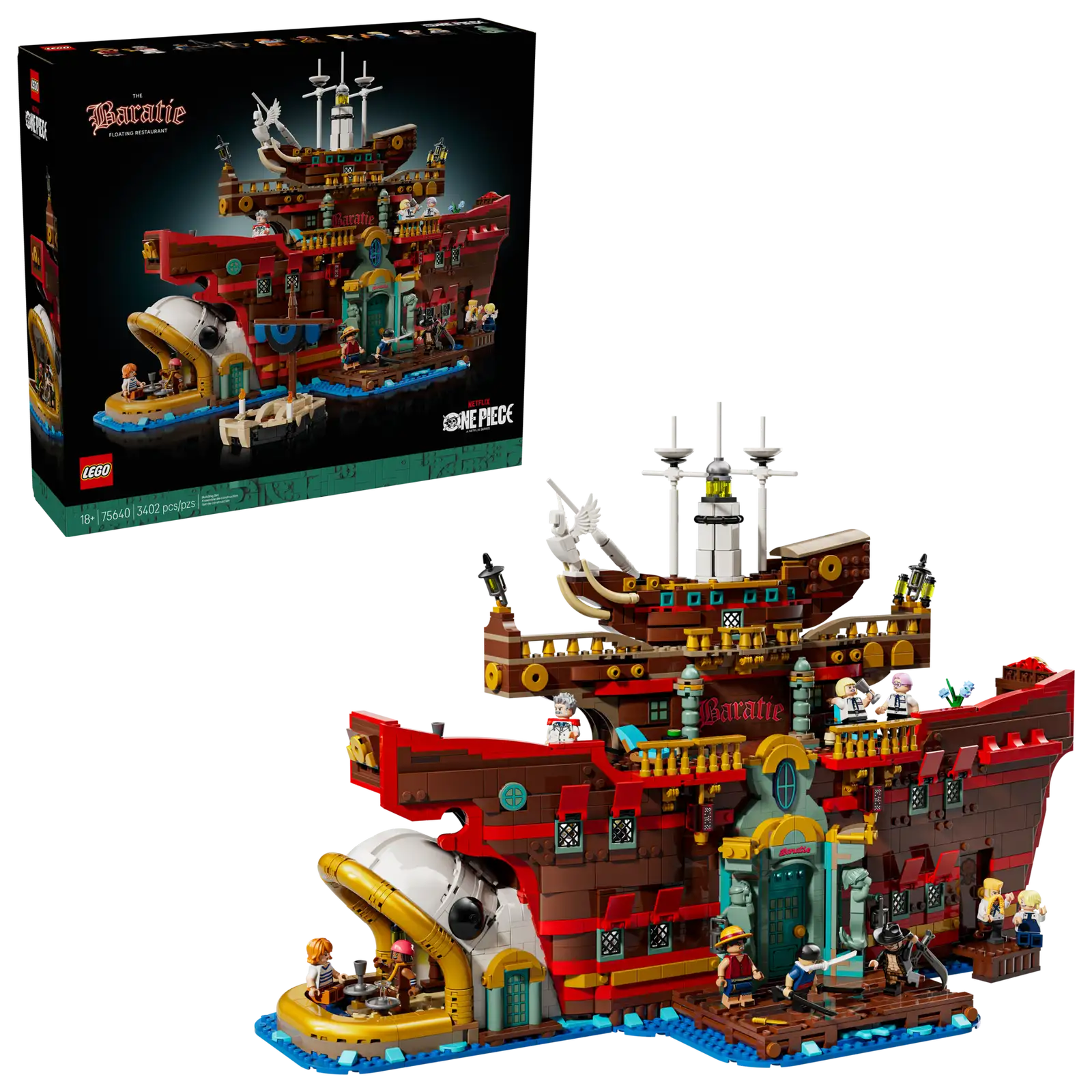 75640 LEGO ONE PIECE 75640 Baratie, il ristorante galleggiante