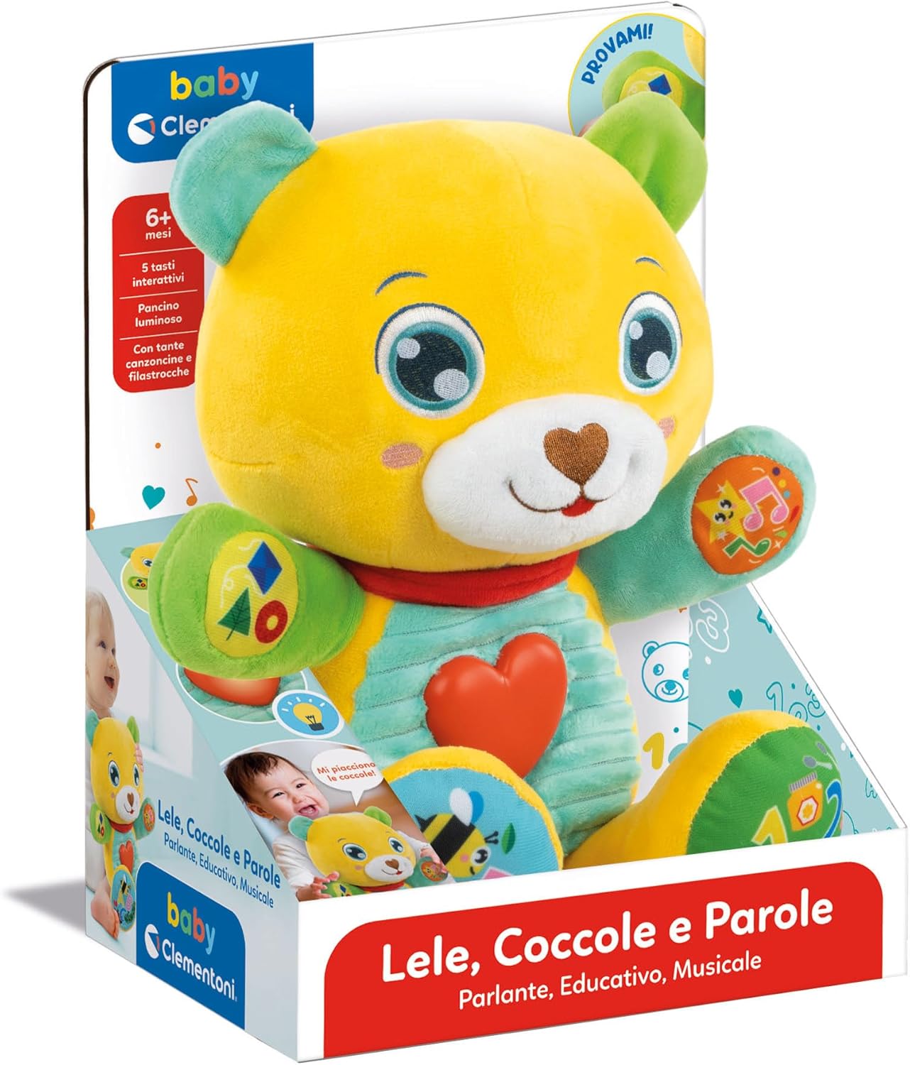 17965.7 Clementoni Baby Lele Coccole e Parole Peluche Interattivo Parlante